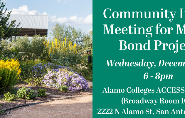 Mitchell Lake Audubon Center Bond Project: Community Input Meeting